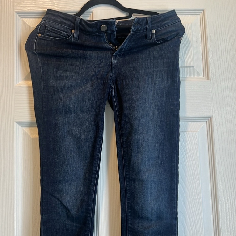 PAIGE Indigo Skinny Jeans with Subtle Fading